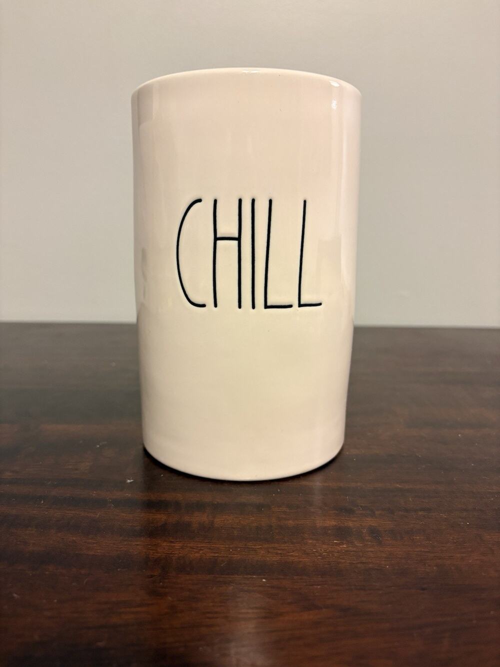 Rae Dunn Artisan Collection CHILL Wine Champagne Bottle Chiller Cream Ice Bucket